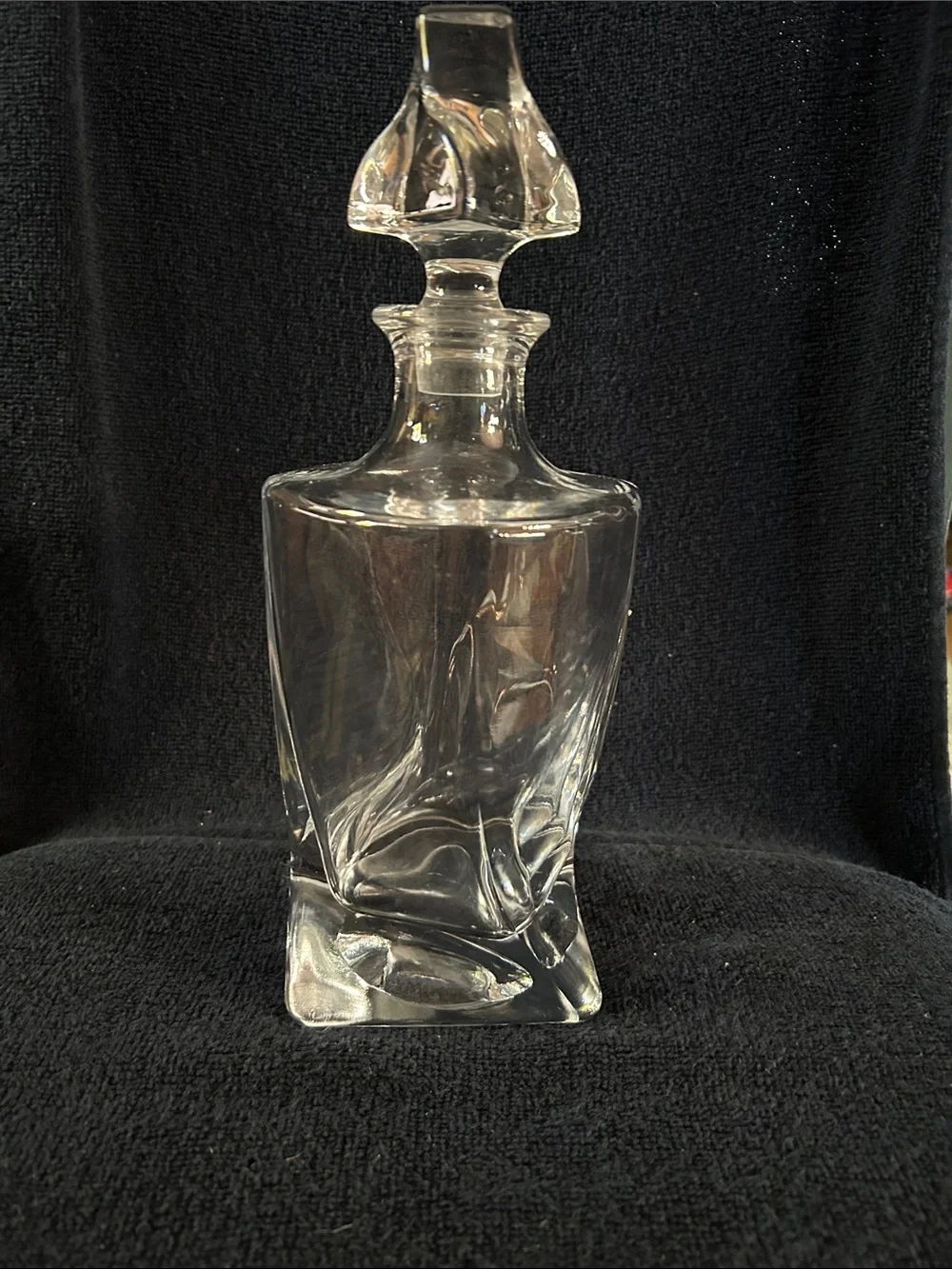 Bohemia Heavy Twisted Crystal Decanter with Stopper